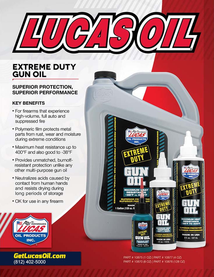 Lucas Oil Extreme Duty Gun Needle Oiler, Grease, CLP, Bore Solvent