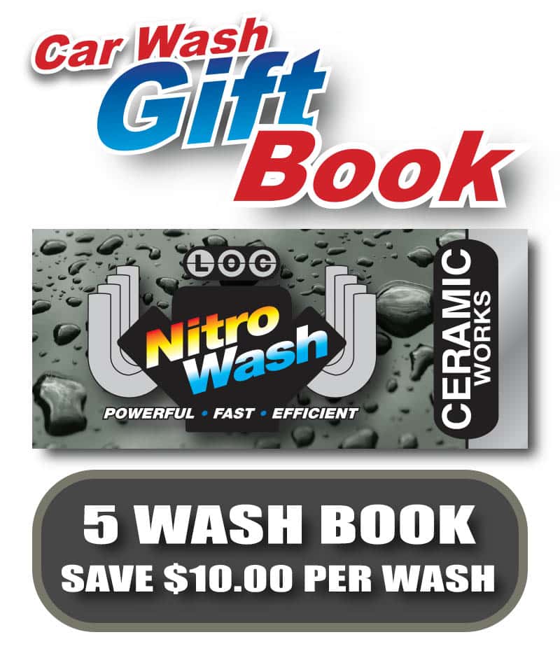 CERAMIC WORKS Car Wash Gift Book, Gift Cards & Gift Books