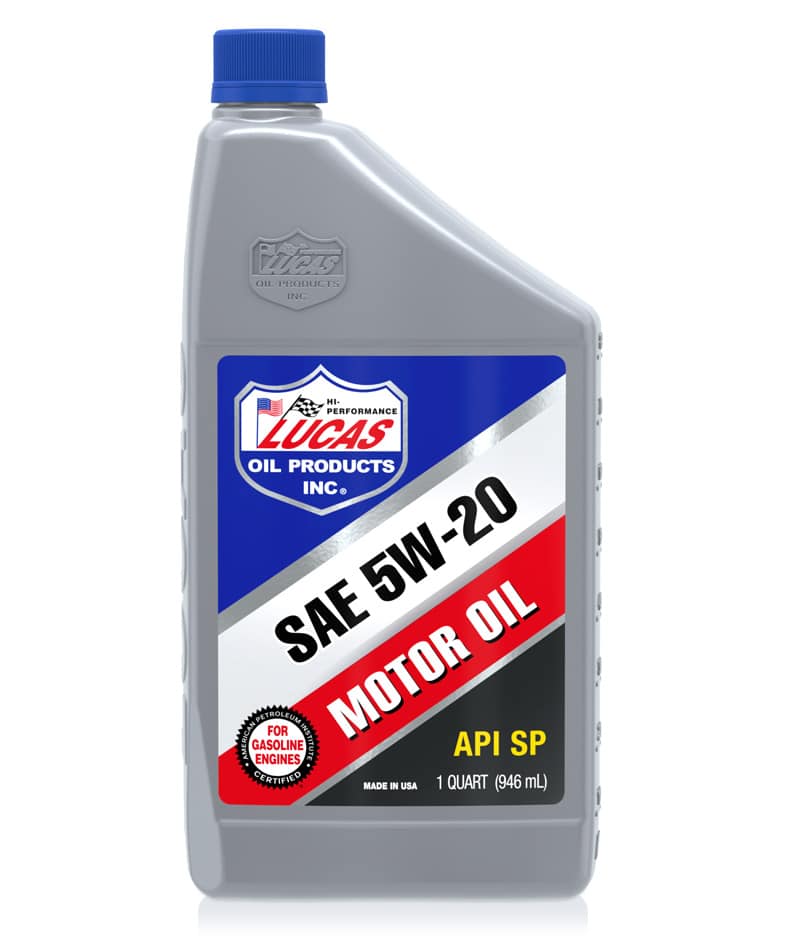 Lucas SAE 5W-20 Motor Oil Quart Bottle